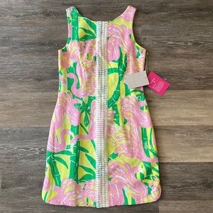 Lilly Pulitzer for Target Flamingo Fan Dance Shift NWT Size 4